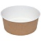 Контейнер бумажный круглый 1300мл D=185мм Выс:70мм Round Bowl flat цвет Крафт OSQ (х210)